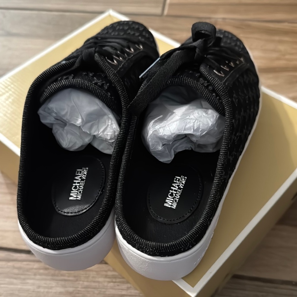 Michael Kors Black and White Women's Sneakers - Picture 3 of 4